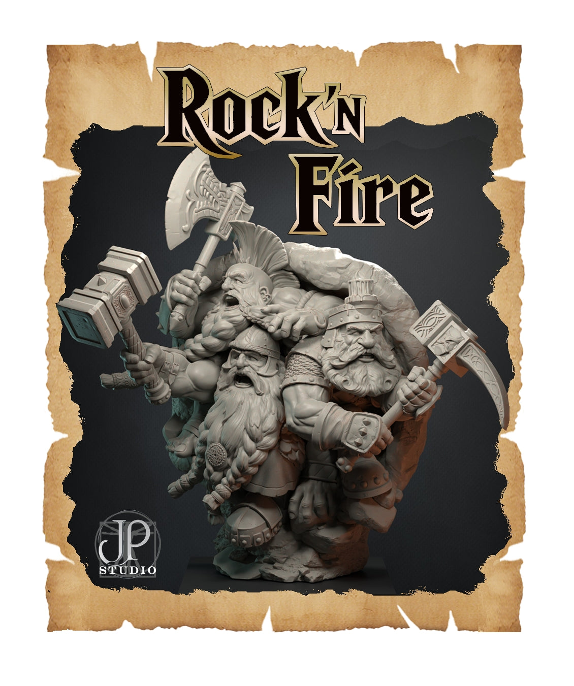 Joapala Studio DUNGEONS PART III : ROCK'N FIRE 80MM