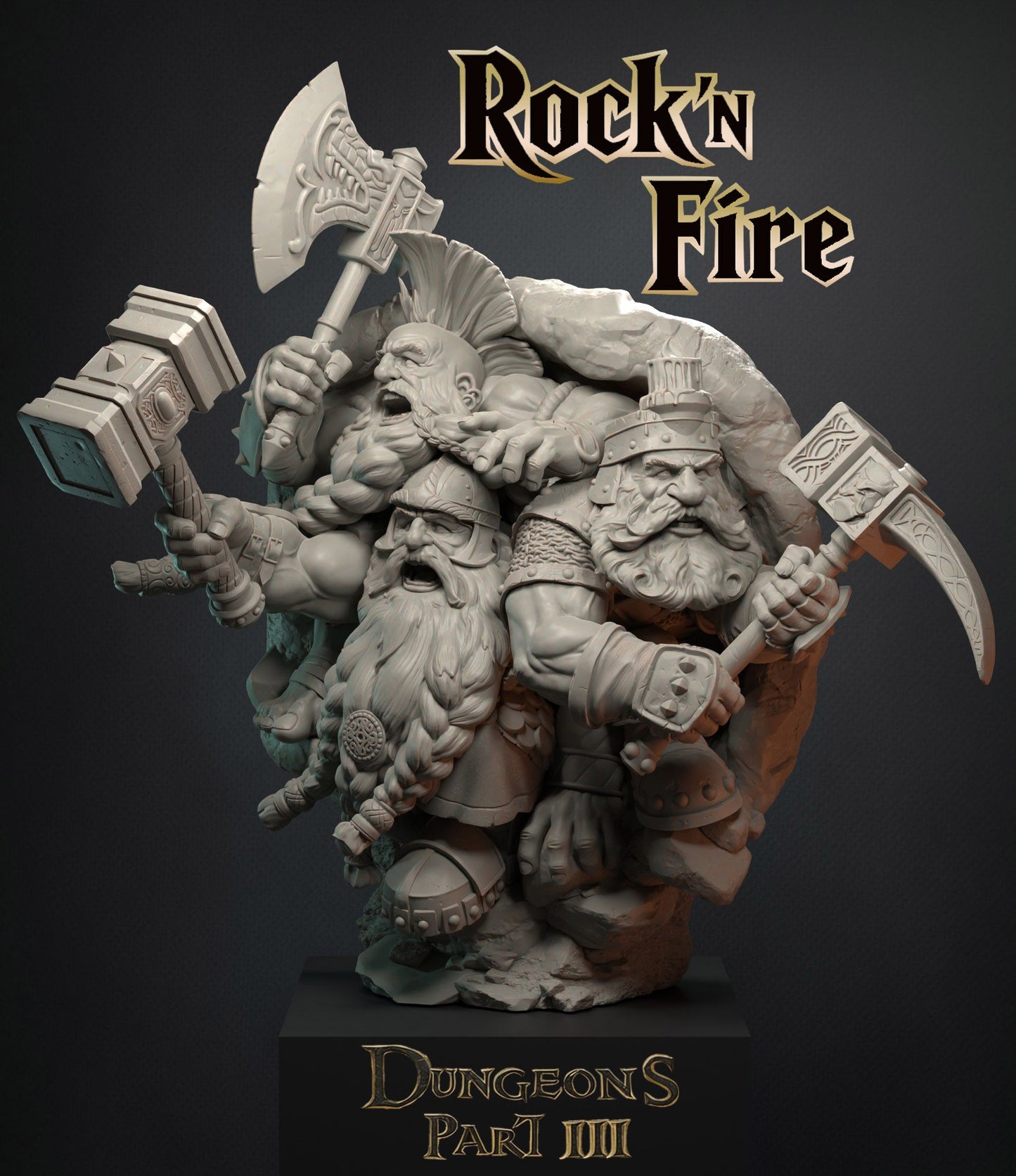 Joapala Studio DUNGEONS PART III : ROCK'N FIRE 80MM