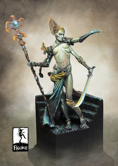 Figone Miniatures Ebylzadeath la necromancienne 70mm