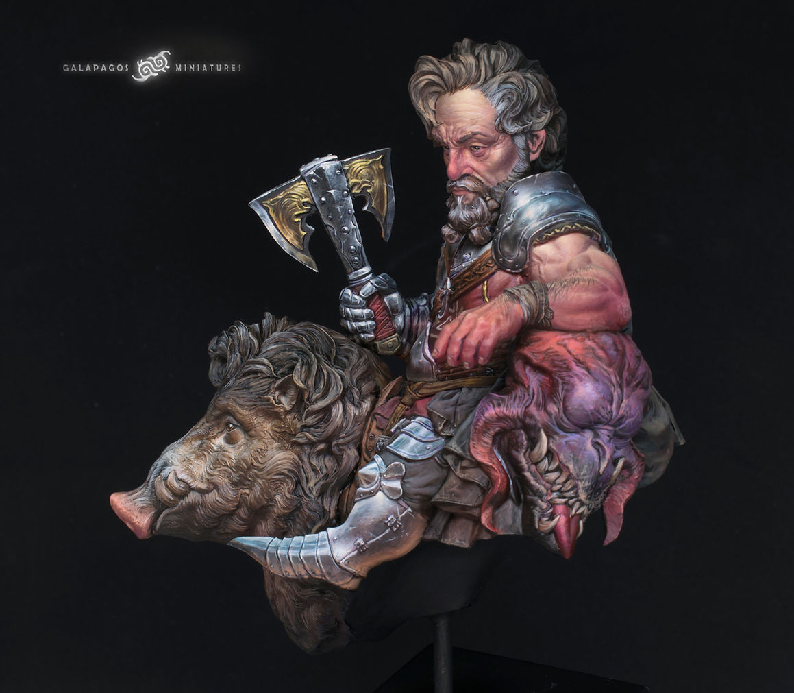 Galapagos Miniatures GP-F03 Haldric Doublebeard Bust