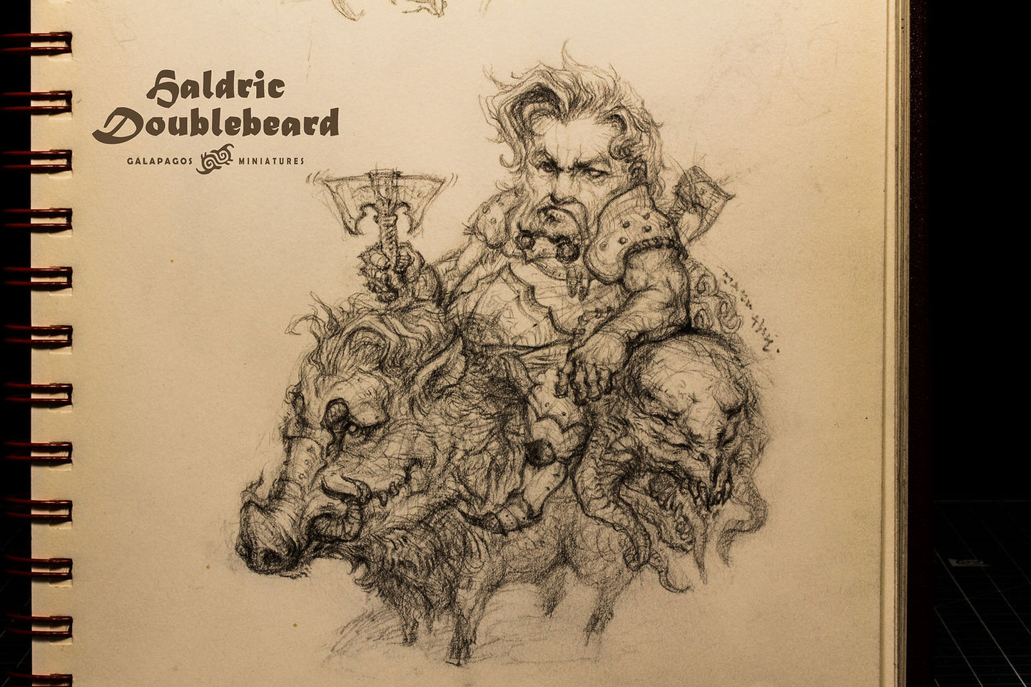 Galapagos Miniatures GP-F03 Haldric Doublebeard Bust