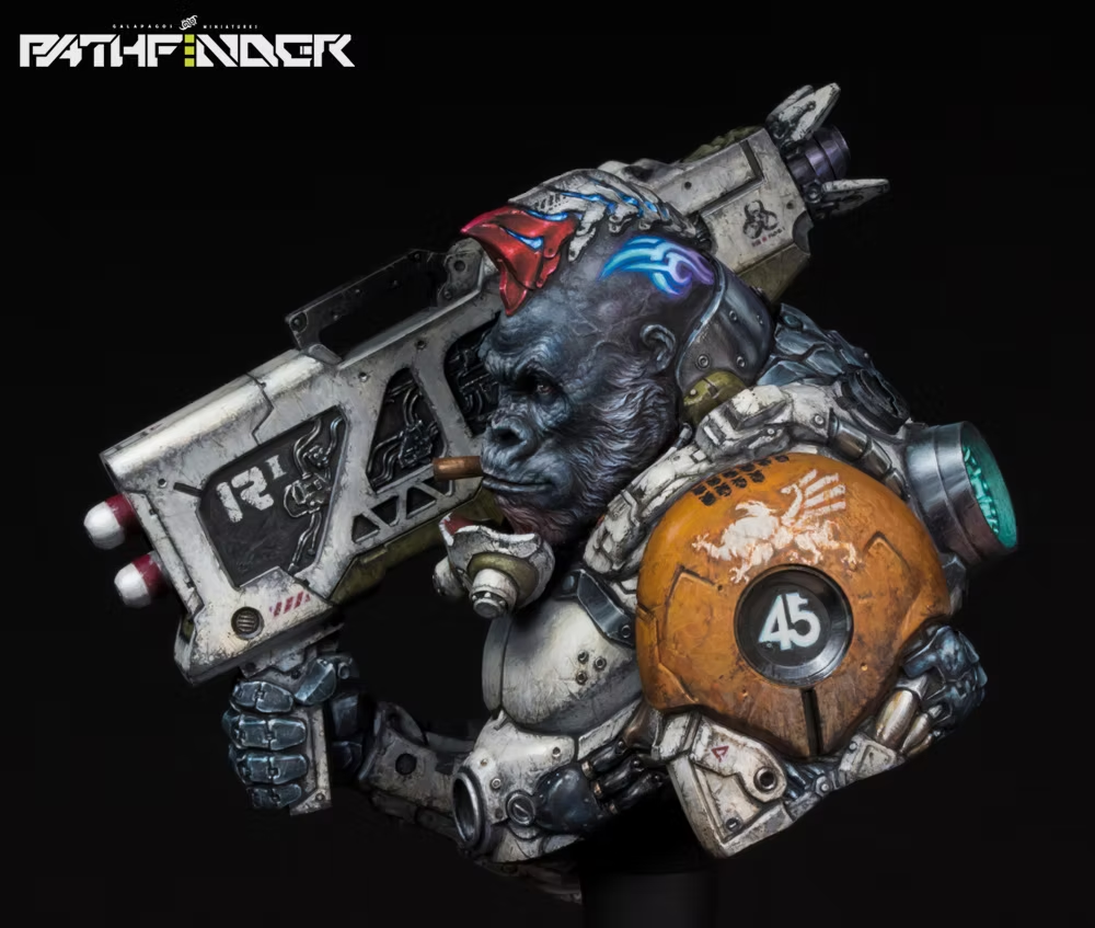 Galapagos Miniatures GP-B011 SILVERBACK ENZO Bust