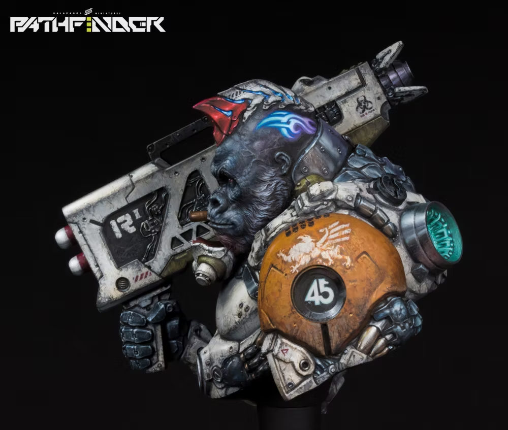 Galapagos Miniatures GP-B011 SILVERBACK ENZO Bust