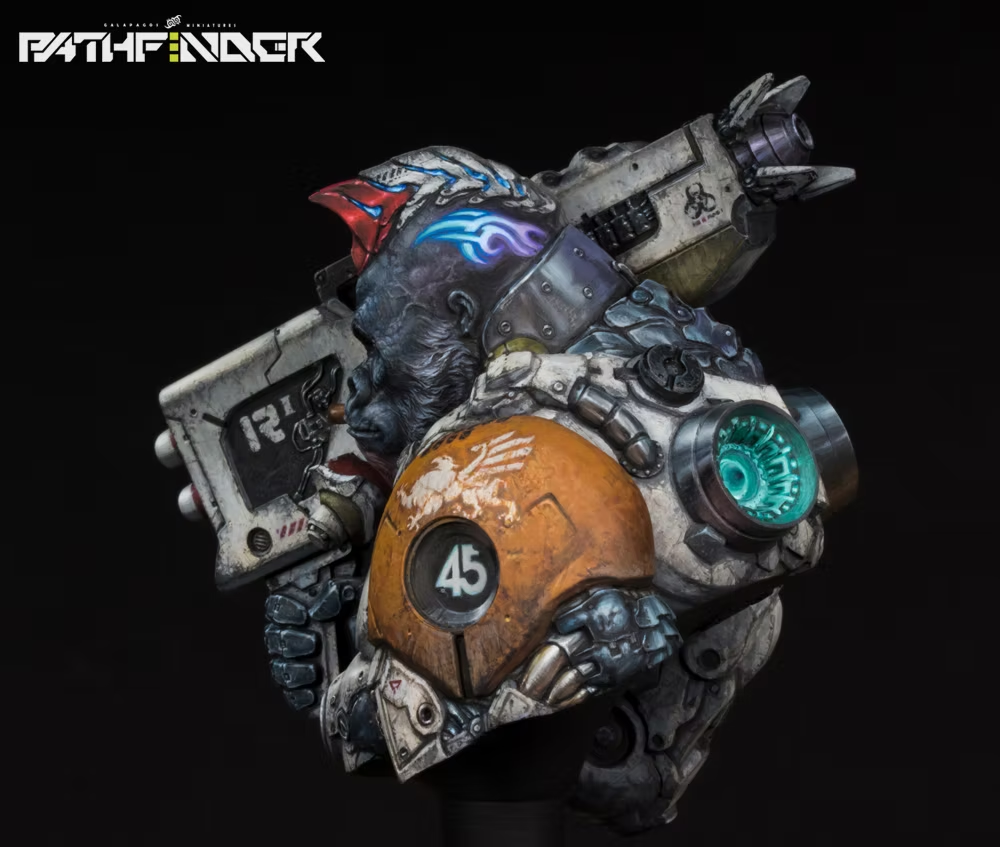 Galapagos Miniatures GP-B011 SILVERBACK ENZO Bust