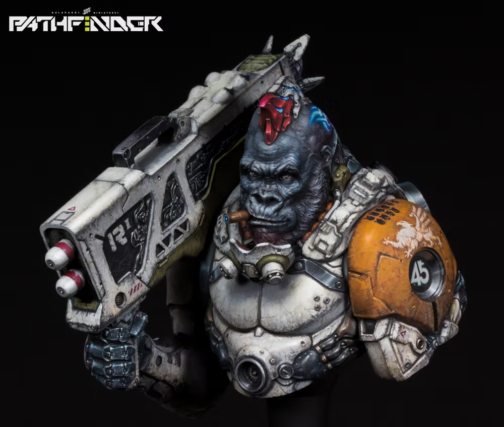 Galapagos Miniatures GP-B011 SILVERBACK ENZO Bust