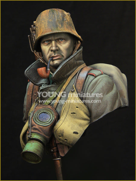 Young Miniatures GERMAN STORMTROOPER WWI 1/10 Bust Resin YM1857 BUST