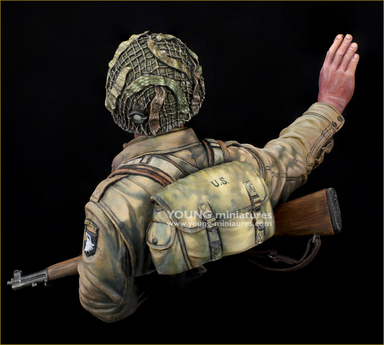Young Miniatures US AIRBORNE NORMANDY 1944 "CURRAHEE" 1/10 Bust Resin YM1897 BUST