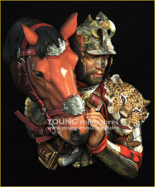 Young Miniatures Comradeship Polish Hussars 17th cen.  1/10 Bust Resin YH1869 BUST