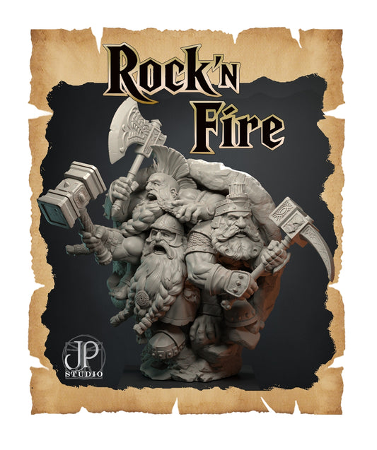 Joapala Studio DUNGEONS PART III : ROCK'N FIRE 80MM