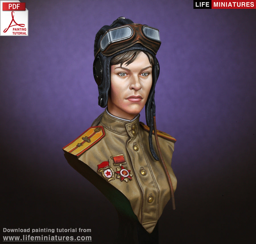 Life miniatures WW2 Soviet Female Tanker BUST