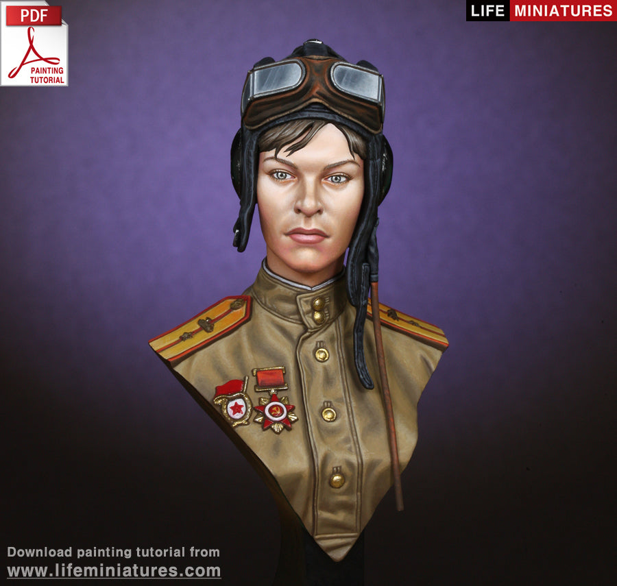 Life miniatures WW2 Soviet Female Tanker BUST