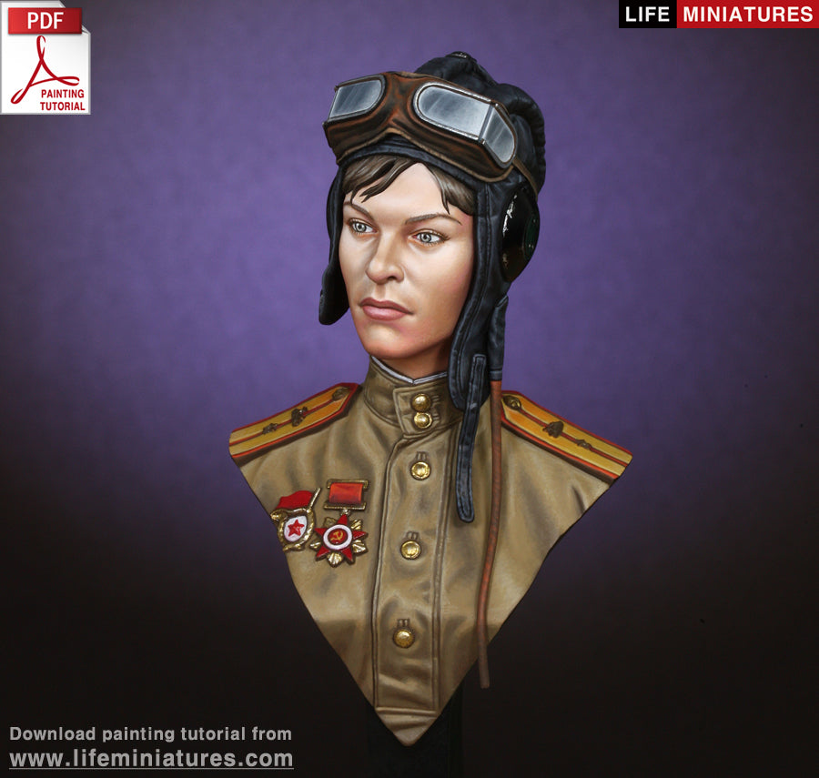 Life miniatures WW2 Soviet Female Tanker BUST