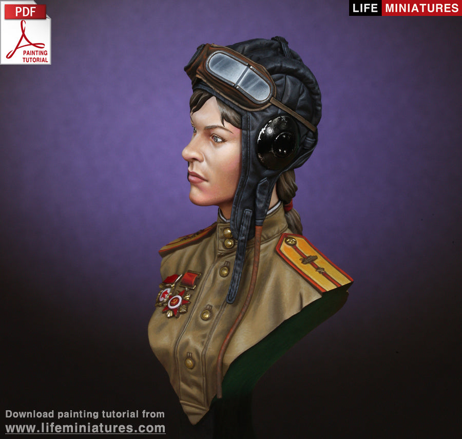 Life miniatures WW2 Soviet Female Tanker BUST