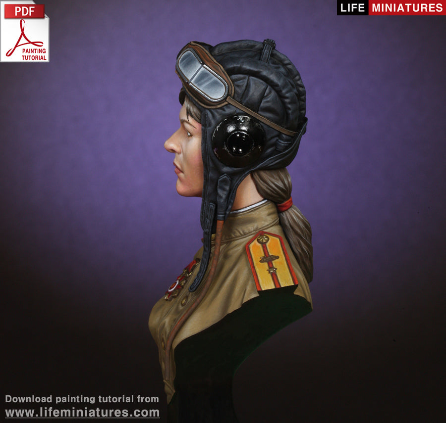 Life miniatures WW2 Soviet Female Tanker BUST