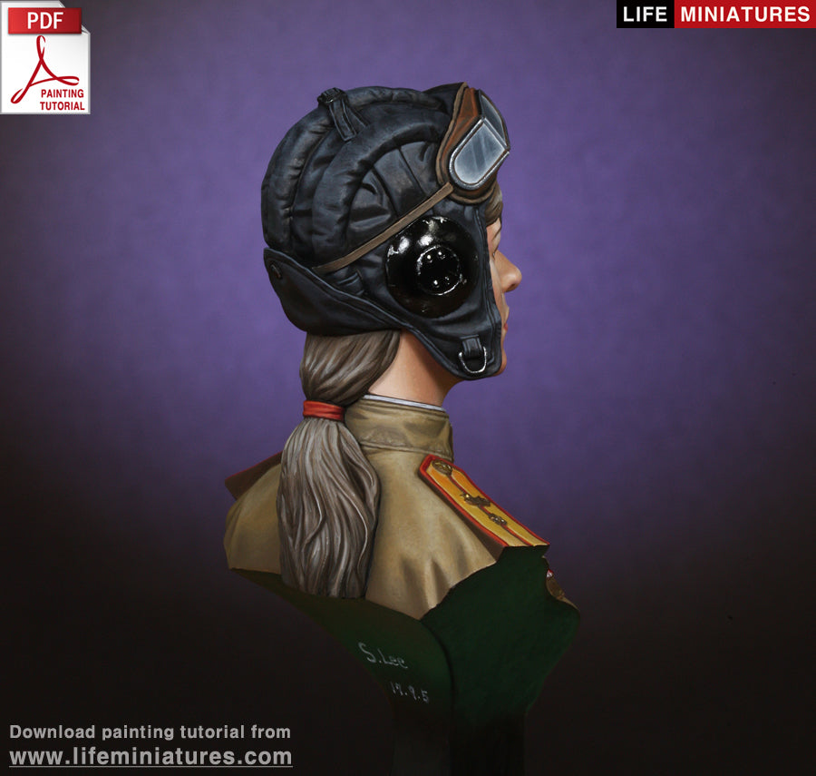 Life miniatures WW2 Soviet Female Tanker BUST
