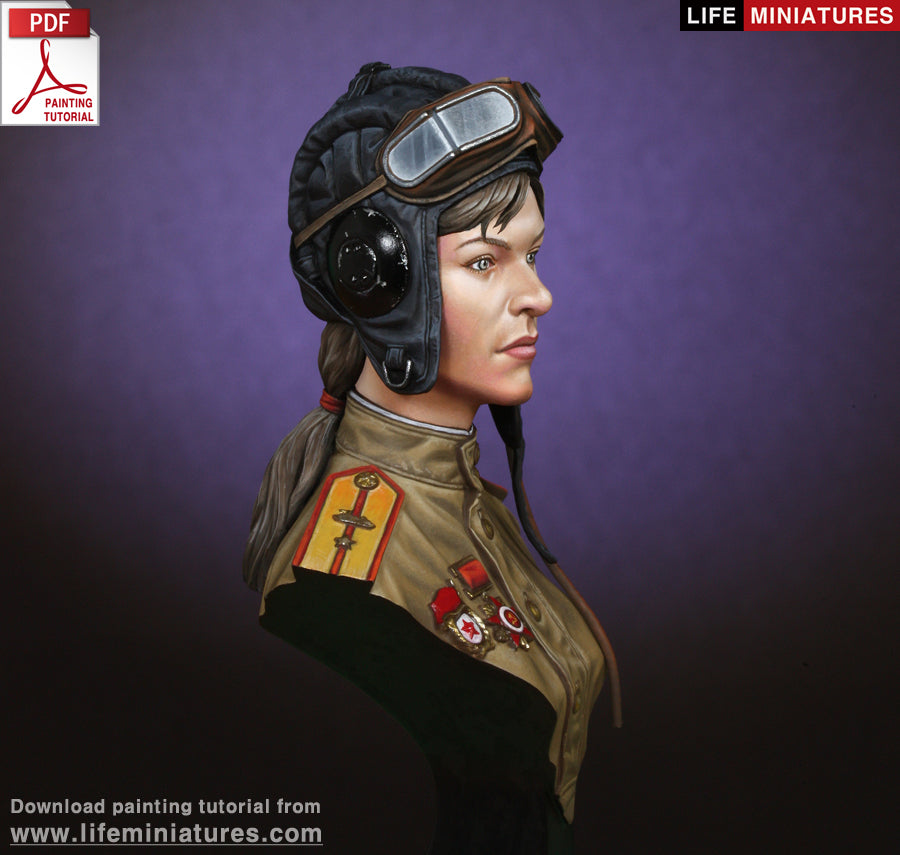Life miniatures WW2 Soviet Female Tanker BUST