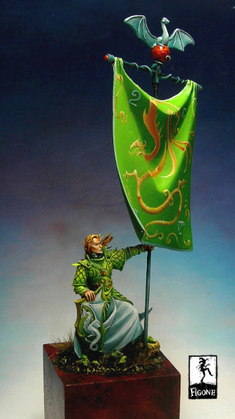 Figone Miniatures  High Elf Banner 34mm
