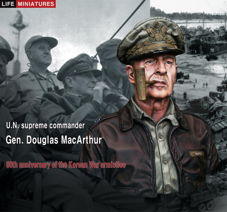 Life miniatures U.N. supreme commander Gen. Douglas MacArthur BUST