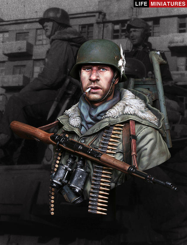 Life miniatures MG42 Tripod Carrier, Totenkopf Division, Kharkov 1943 BUST