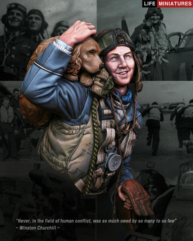 Life miniatures 'The Few' RAF Fighter Pilot, 1940 Battle of Britain BUST