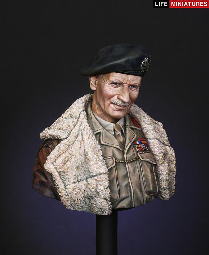 Life miniatures Bernard Law Montgomery, June 1944, Operation Overlord BUST
