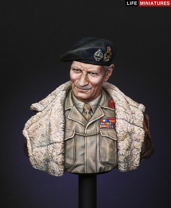 Life miniatures Bernard Law Montgomery, June 1944, Operation Overlord BUST