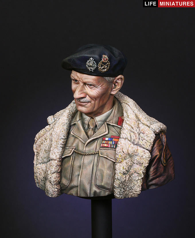 Life miniatures Bernard Law Montgomery, June 1944, Operation Overlord BUST