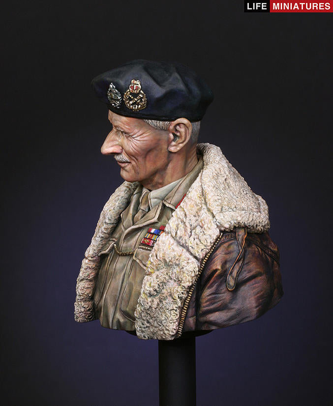 Life miniatures Bernard Law Montgomery, June 1944, Operation Overlord BUST