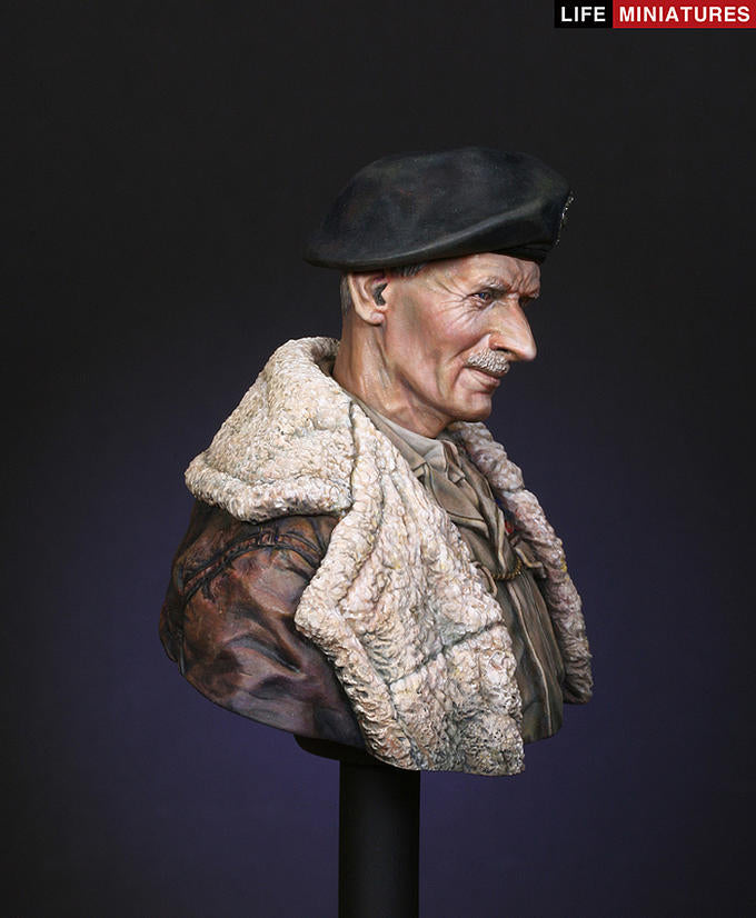 Life miniatures Bernard Law Montgomery, June 1944, Operation Overlord BUST