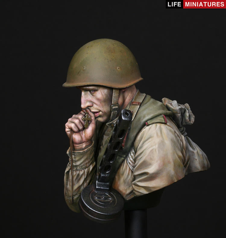 Life miniatures 'On The Edge of No Man's Land' WW2 Young Red Army Infantryman, Battle of Kursk BUST