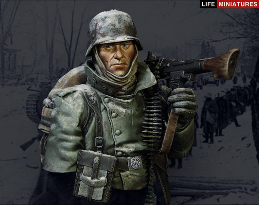 Life Miniatures MG34 Gunner, Outskirts of Moscow Bust