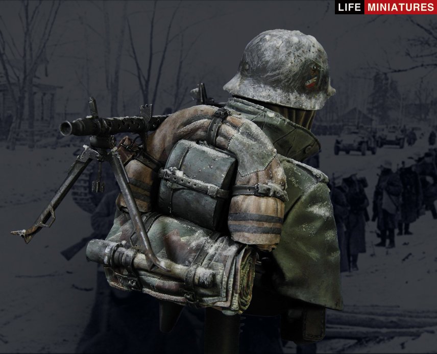 Life Miniatures MG34 Gunner, Outskirts of Moscow Bust