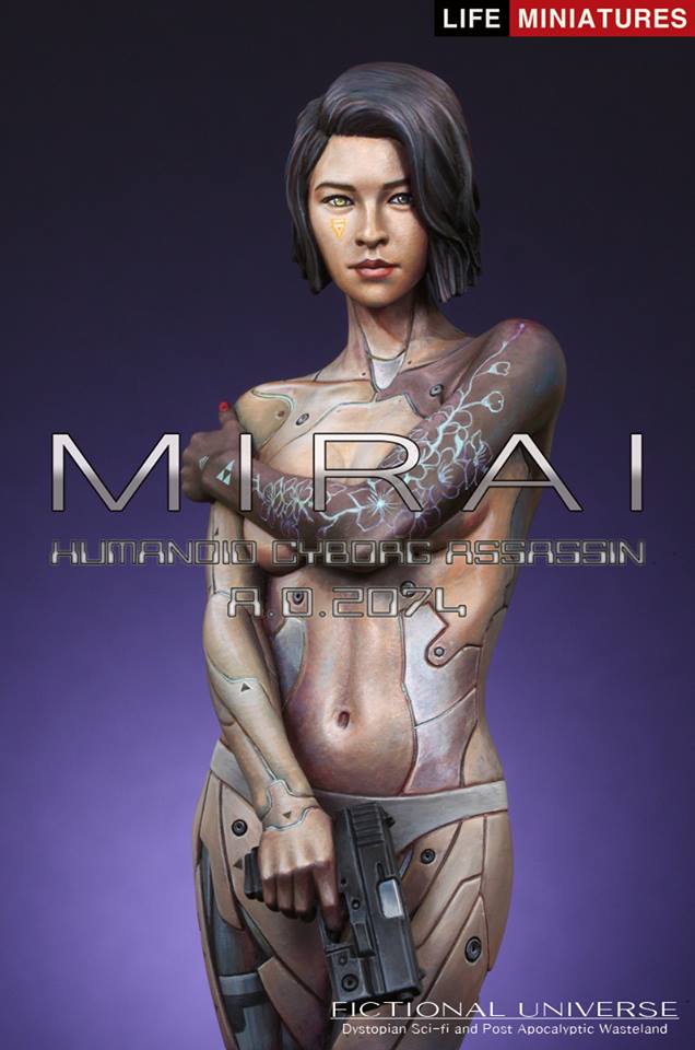 Life miniatures MIRAI - Humanoid Cyborg Assassin A.D.2074 BUST