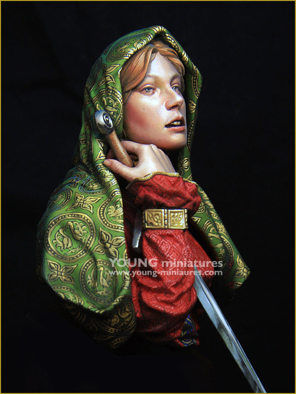 Young Miniatures Medieval Woman  1/10 Bust Resin YH1871 BUST