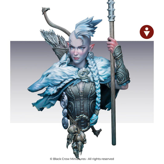 Black Crow Miniatures SKADI  1/10 BUST 105mm (without spear)