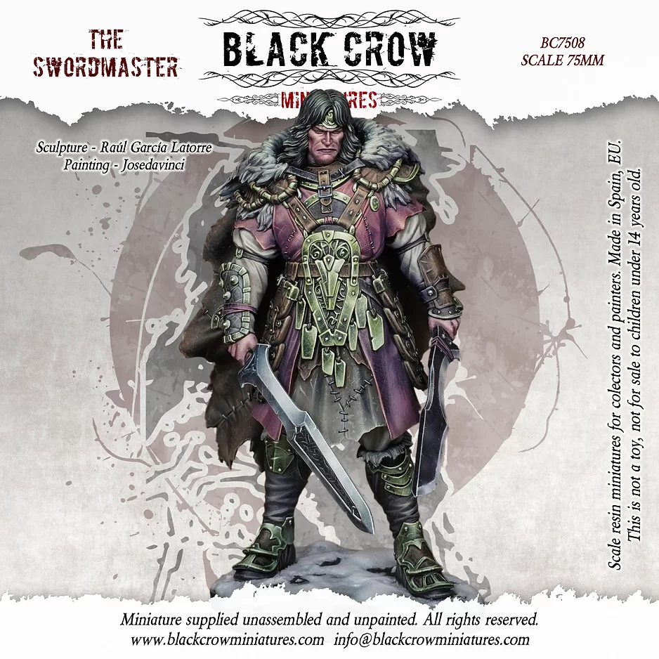 Black Crow Miniatures THE SWORDMASTER 75mm