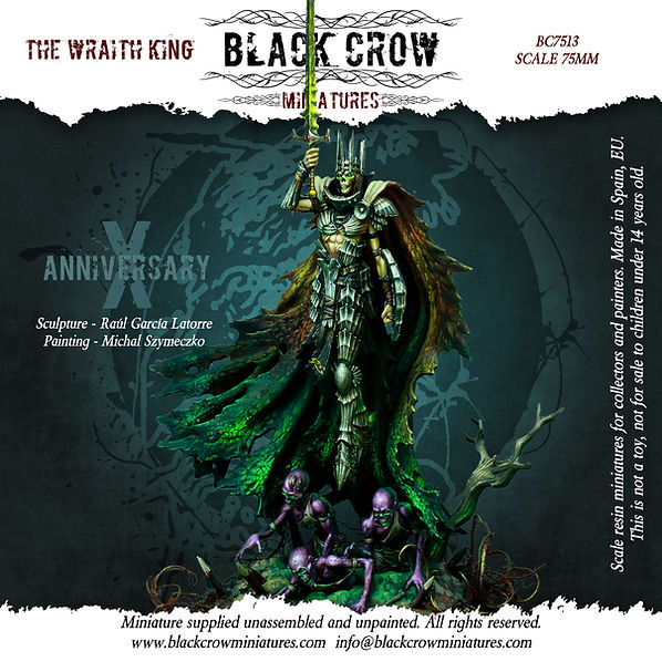 Black Crow Miniatures THE WRAITH KING 75mm