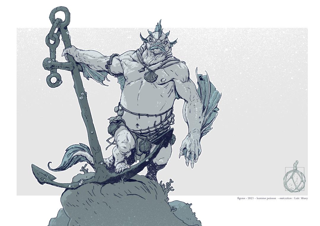 Figone Miniatures The deep one（75mm）