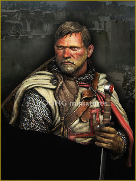 Young Miniatures TEMPLAR KNIGHT  1/10 Bust Resin YH1837 BUST