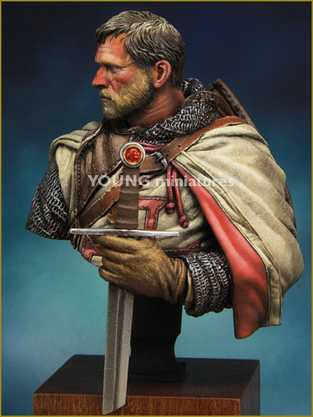 Young Miniatures TEMPLAR KNIGHT  1/10 Bust Resin YH1837 BUST