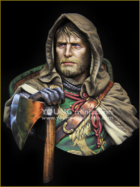 Young Miniatures EUROPEAN KINGHT 13th Century  1/10 Bust Resin YH1855 BUST