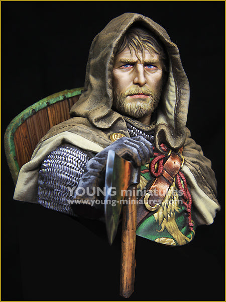 Young Miniatures EUROPEAN KINGHT 13th Century  1/10 Bust Resin YH1855 BUST