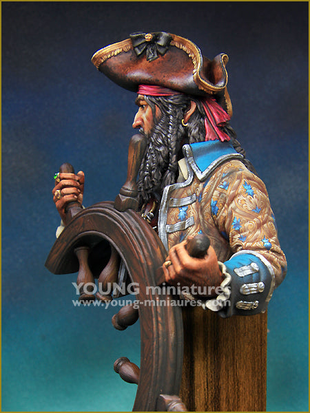 Young Miniatures The PIRATE - Modified a design of ‘BLACK BEARD 1718’  1/10 Bust Resin YH1859 BUST