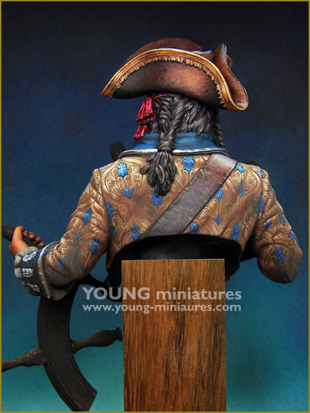 Young Miniatures The PIRATE - Modified a design of ‘BLACK BEARD 1718’  1/10 Bust Resin YH1859 BUST