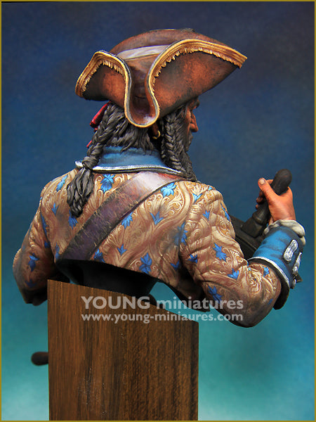 Young Miniatures The PIRATE - Modified a design of ‘BLACK BEARD 1718’  1/10 Bust Resin YH1859 BUST