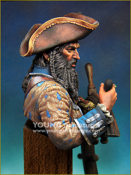 Young Miniatures The PIRATE - Modified a design of ‘BLACK BEARD 1718’  1/10 Bust Resin YH1859 BUST
