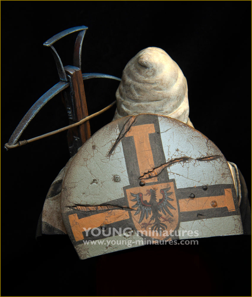 Young Miniatures Teutonic Knight with Crossbow  1/10 Bust Resin YH1874 BUST