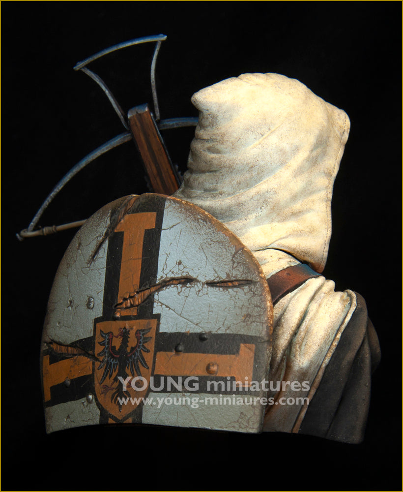 Young Miniatures Teutonic Knight with Crossbow  1/10 Bust Resin YH1874 BUST