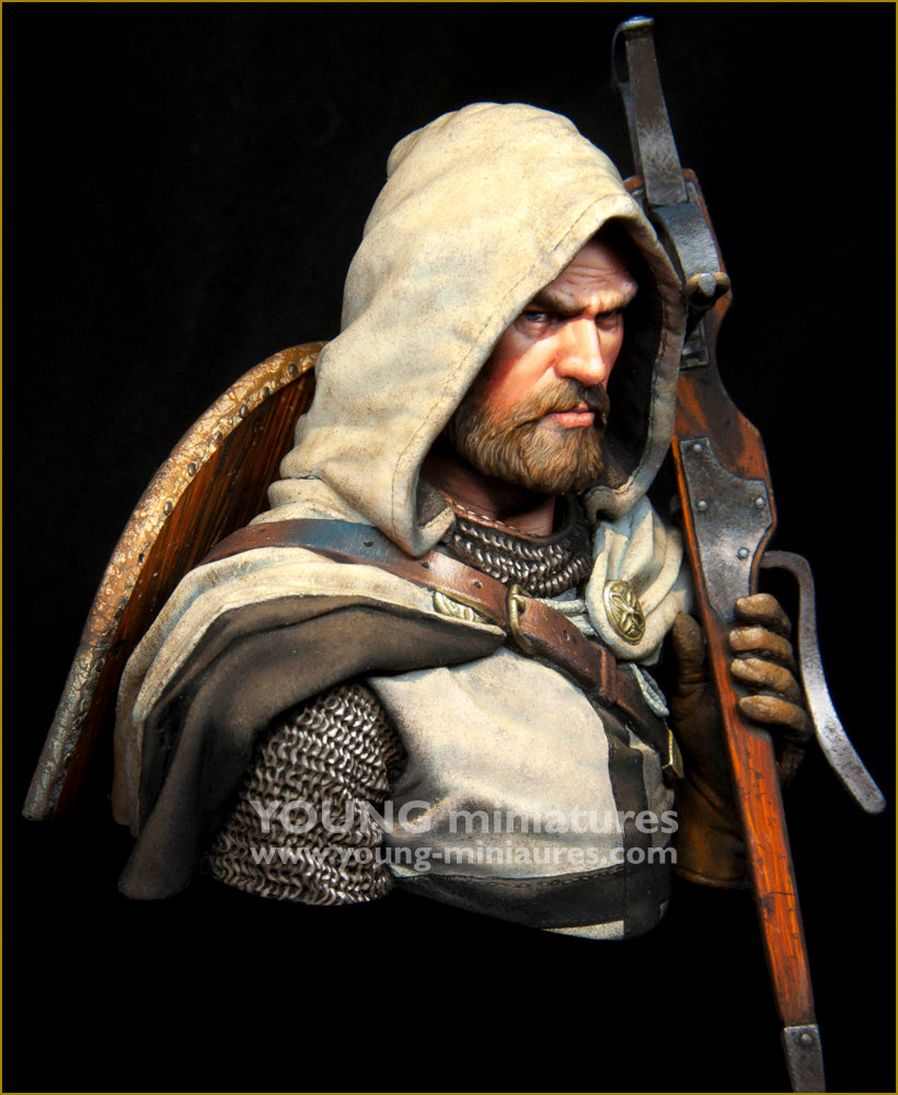 Young Miniatures Teutonic Knight with Crossbow  1/10 Bust Resin YH1874 BUST