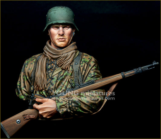 Young Miniatures Young German Infantryman WWII  1/10 Bust Resin YM18101 BUST